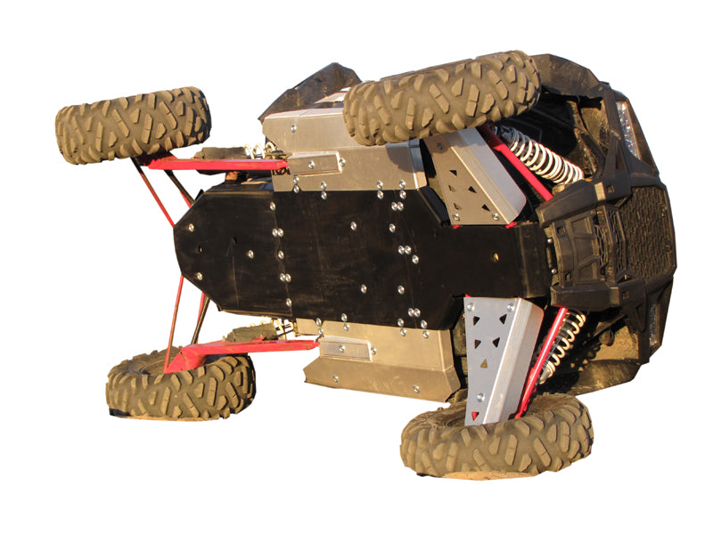 Polaris Skid Plate Full Set (Aluminium/Plastic): Polaris Rzr 1000