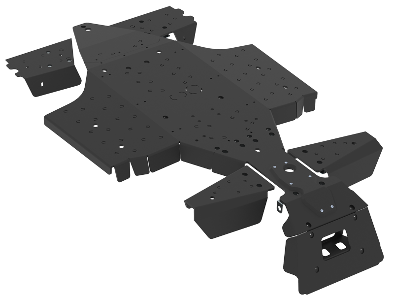 Polaris Skid Plate Full Set (Plastic): Polaris Sportsman Touring: Sp 850 (2015+) : Xp 1000 (...-2017)