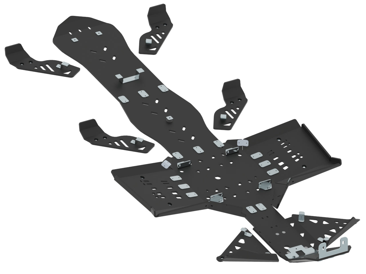 Brp Can-Am Skid Plate Full Set (Plastic): Canam G2 Outlander 6X6: (2013-2016)