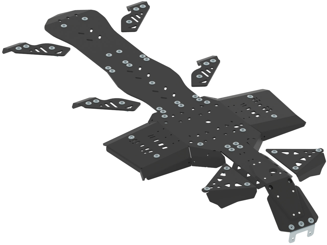 Brp Can-Am Skid Plate Full Set (Plastic): Canam G2 Outlander 6X6: (2013-2016)