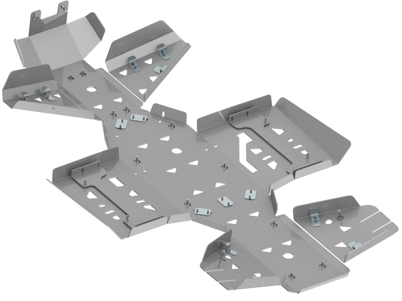 Arctic Cat Skid Plate Full Set (Aluminium): Arctic Cat Alterra 550 / 700