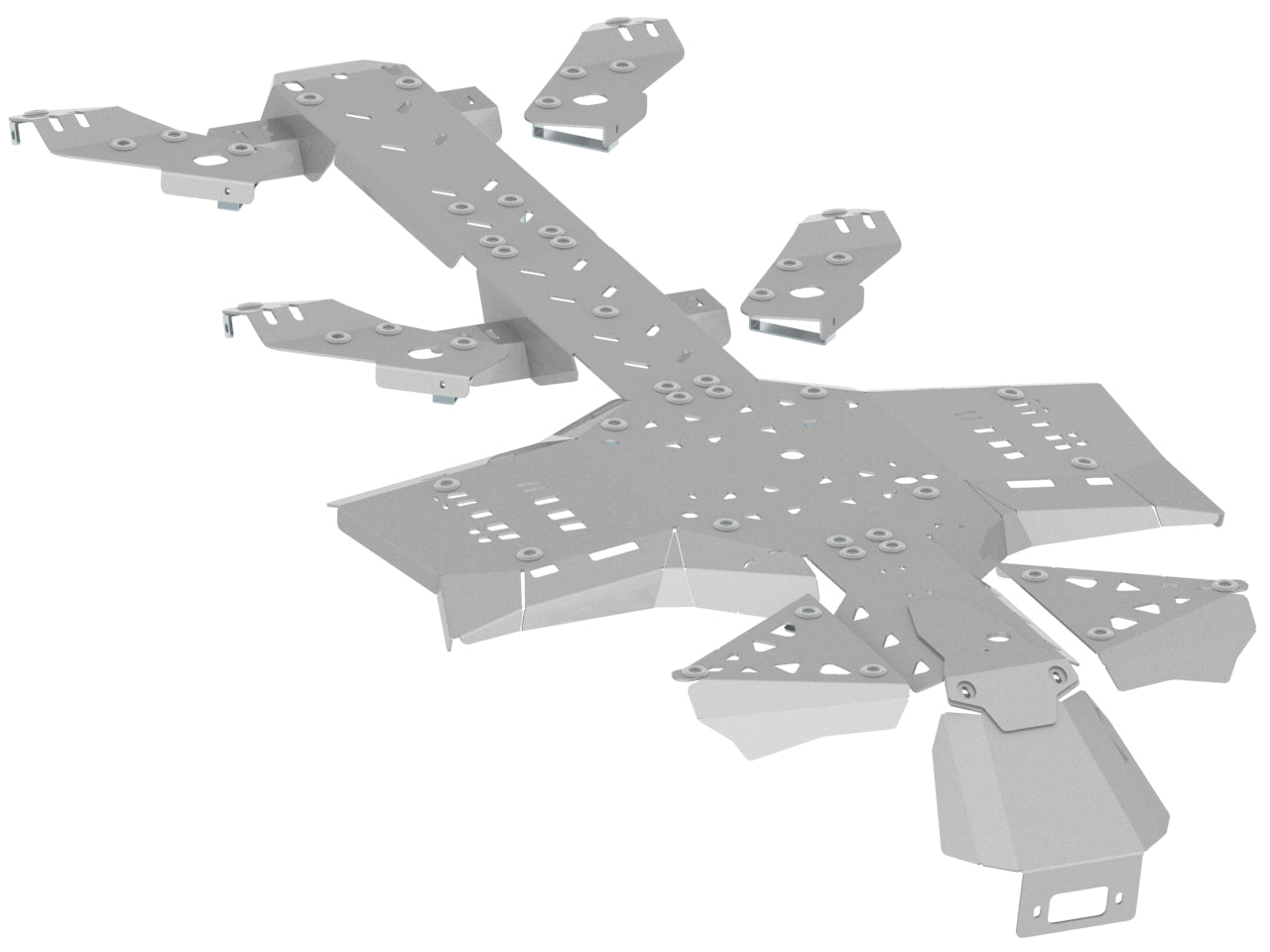 Brp Can-Am Skid Plate Full Set (Aluminium): Canam G2 Outlander 6X6: (2017+)