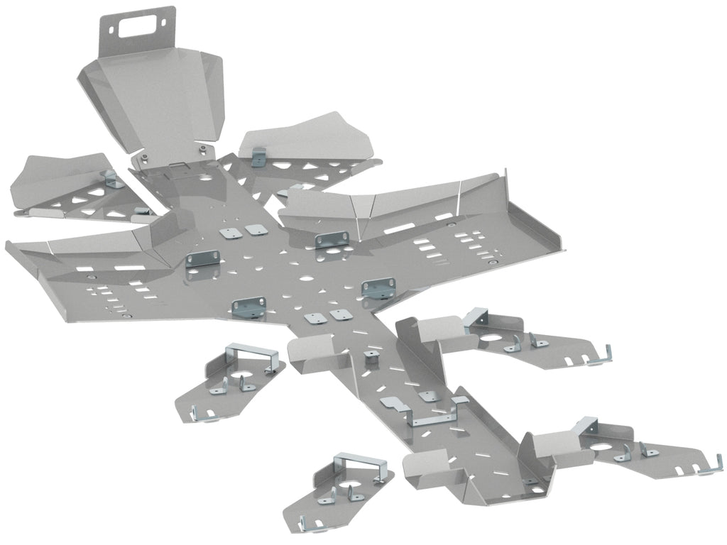 Brp Can-Am Skid Plate Full Set (Aluminium): Canam G2 Outlander 6X6: (2017+)