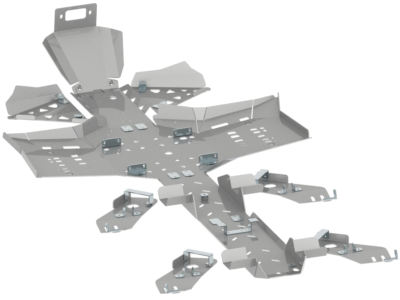 Brp Can-Am Skid Plate Full Set (Aluminium): Canam G2 Outlander 6X6: (2017+)