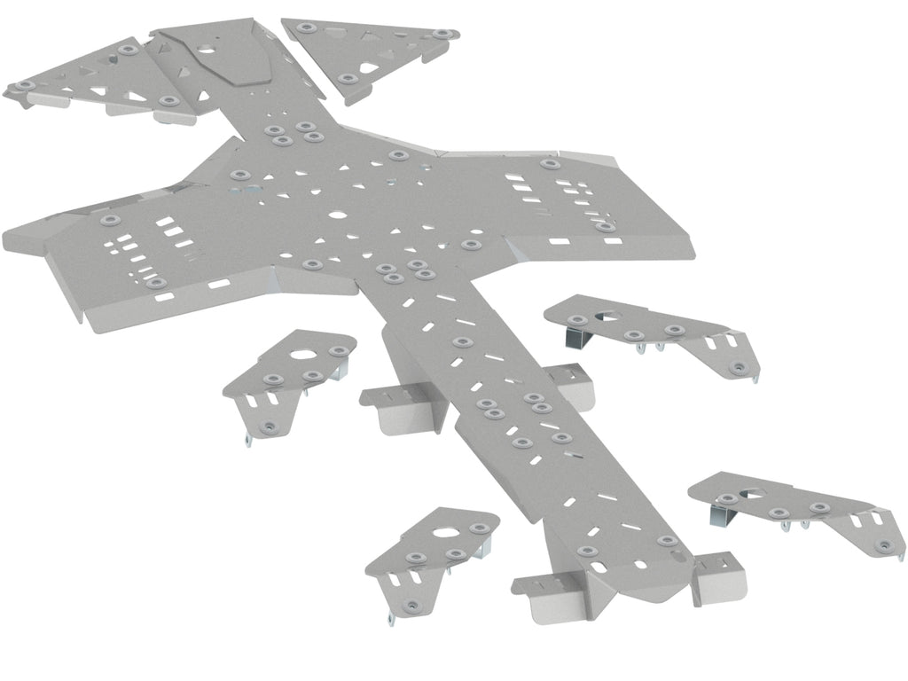 Brp Can-Am Skid Plate Full Set (Aluminium): Canam G2 Outlander 6X6: (2017+)