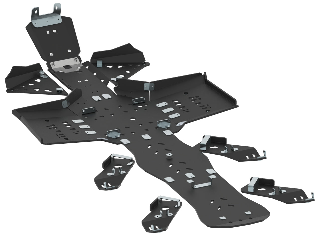Brp Can-Am Skid Plate Full Set (Plastic): Canam G2 Outlander 6X6: (2017+)