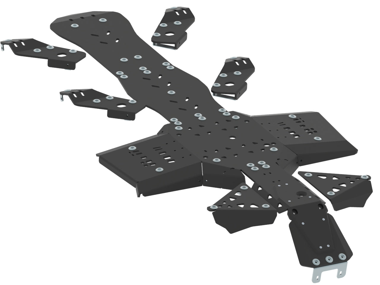 Brp Can-Am Skid Plate Full Set (Plastic): Canam G2 Outlander 6X6: (2017+)