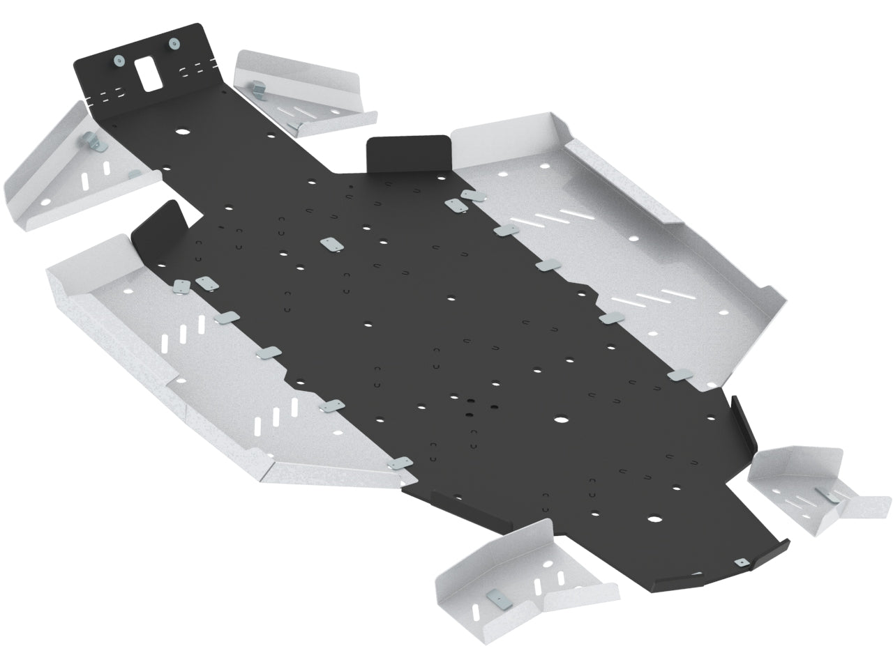 Brp Can-Am Skid Plate Full Set (Aluminum/Plastic): Can-Am Defender / Traxter