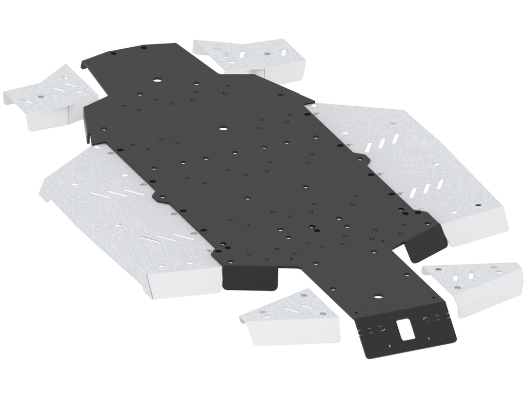 Brp Can-Am Skid Plate Full Set (Aluminum/Plastic): Can-Am Defender / Traxter