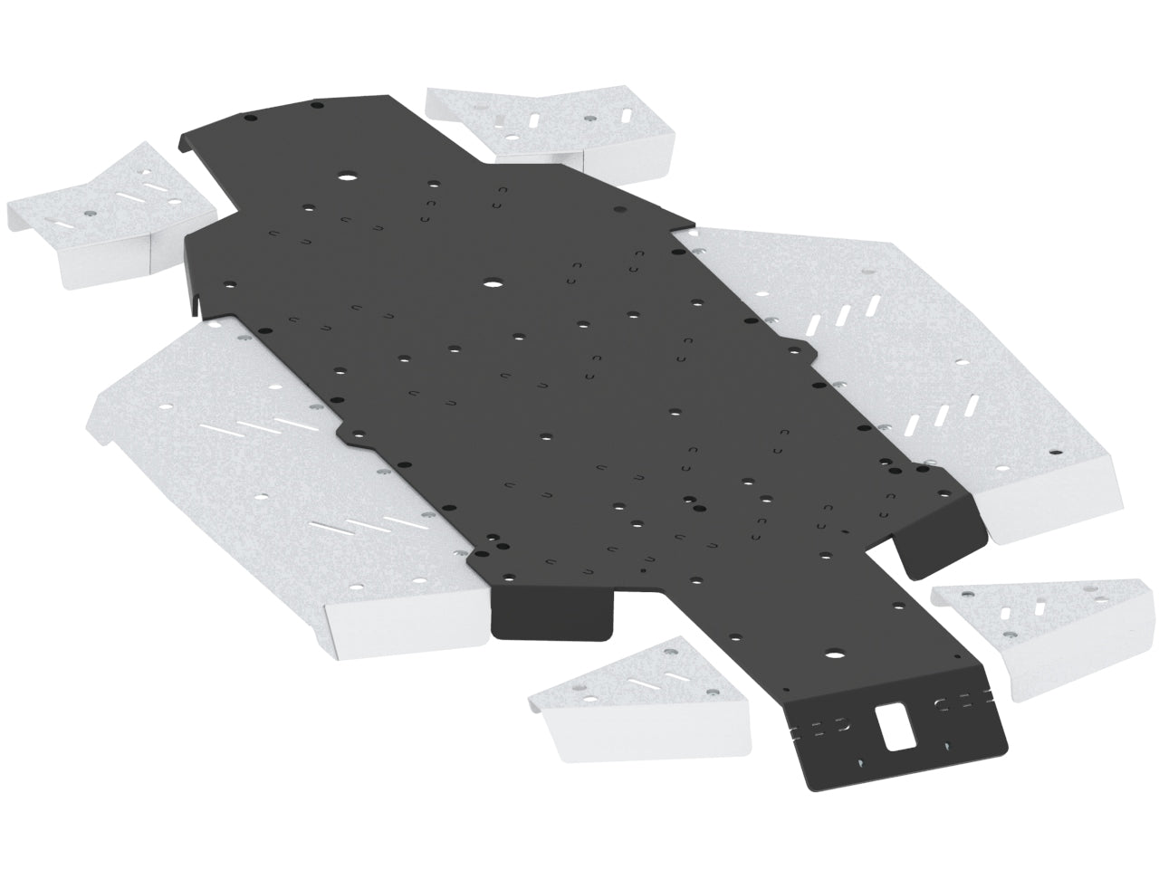 Brp Can-Am Skid Plate Full Set (Aluminum/Plastic): Can-Am Defender / Traxter