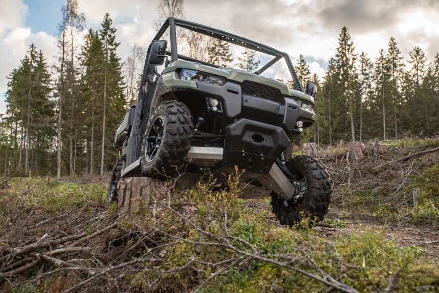 Brp Can-Am Skid Plate Full Set (Aluminum/Plastic): Can-Am Defender / Traxter
