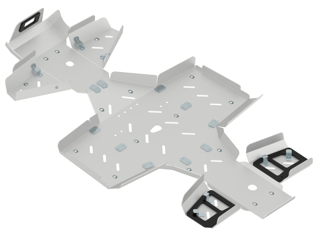 Kymco Skid Plate Full Set (Aluminum): Kymco Mxu 700