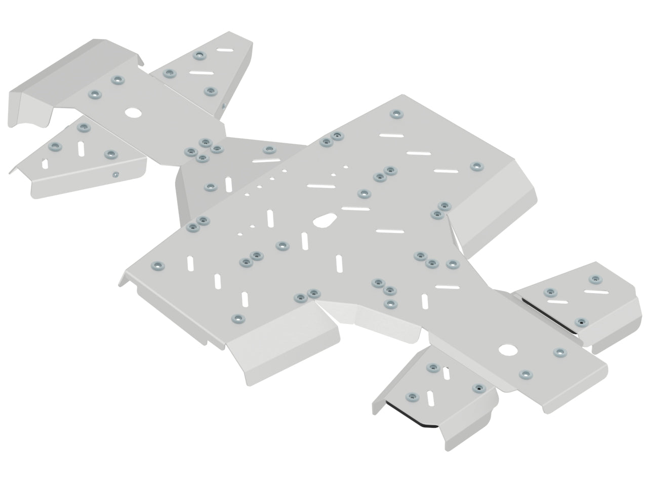 Kymco Skid Plate Full Set (Aluminum): Kymco Mxu 700