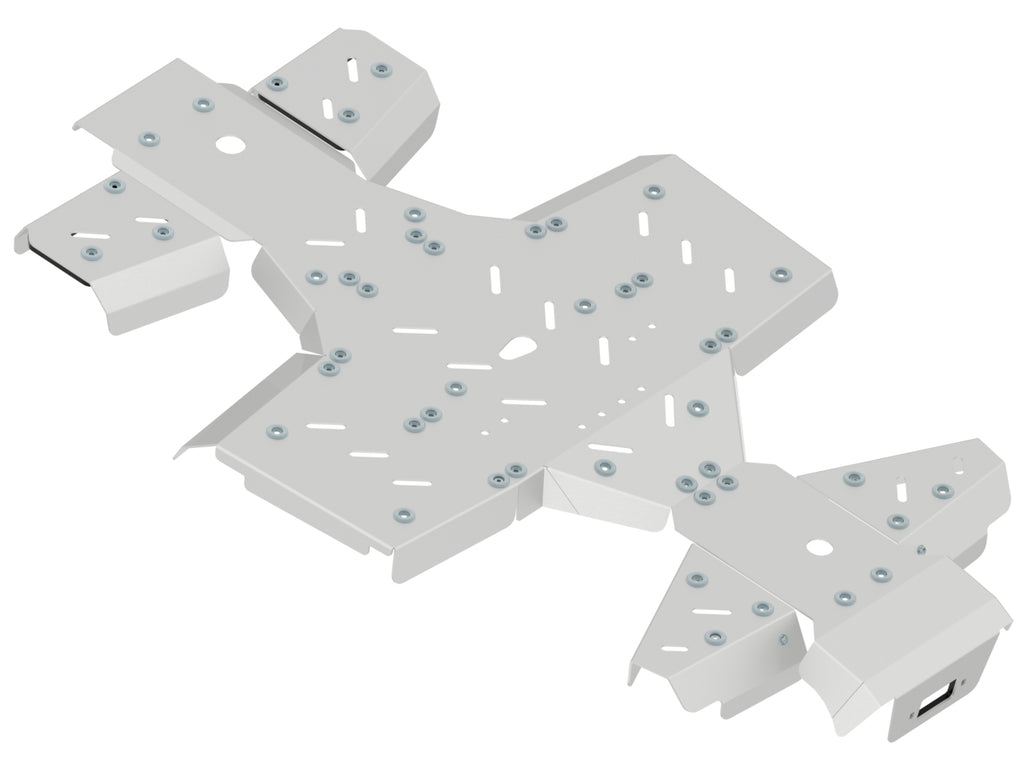 Kymco Skid Plate Full Set (Aluminum): Kymco Mxu 700