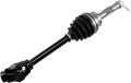 A black and silver drive shaft.