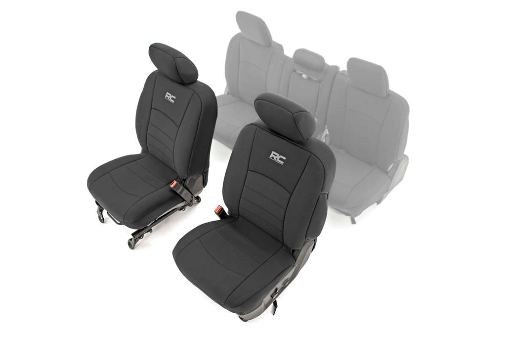 Rough Country Seat Covers | Front Bucket Seats | Ram 1500 (09-18)/2500 (10-18)