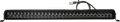 A long, rectangular LED light bar with multiple individual LED bulbs arranged in a row inside a black metal housing; a power cable with a gray plug is attached to the top right corner. The light bar is shown against a plain white background.