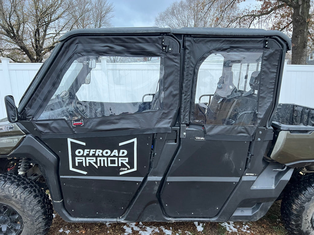 Canam Defender Max Convertible Doors (Rival Lower Doors and Removable Framed Upper Doors)