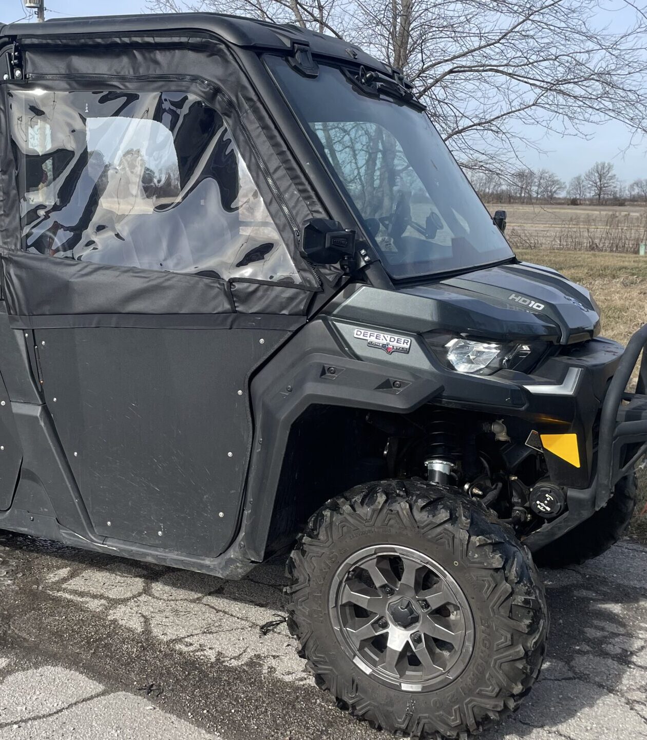 Can-Am Defender Framed Upper Soft Doors For SuperATV lower Doors