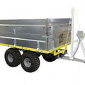 Flatbed Dump Trailer FD-1200 (US-version) with box extensions
