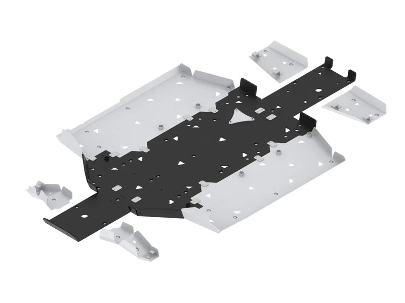 Skid plate full set (aluminum/plastic): CFMOTO UFORCE 600