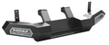 The Polaris 2016+ Polaris General Winch-Ready Rear Bumper (NO, Black) is a rugged, modern black metal bumper with silver mesh grille sections, multiple mounting brackets, and a flat center for attachment—ideal for off-road or heavy-duty use.