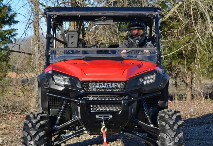 Honda Pioneer 1000 Scratch-Resistant Flip Windshield