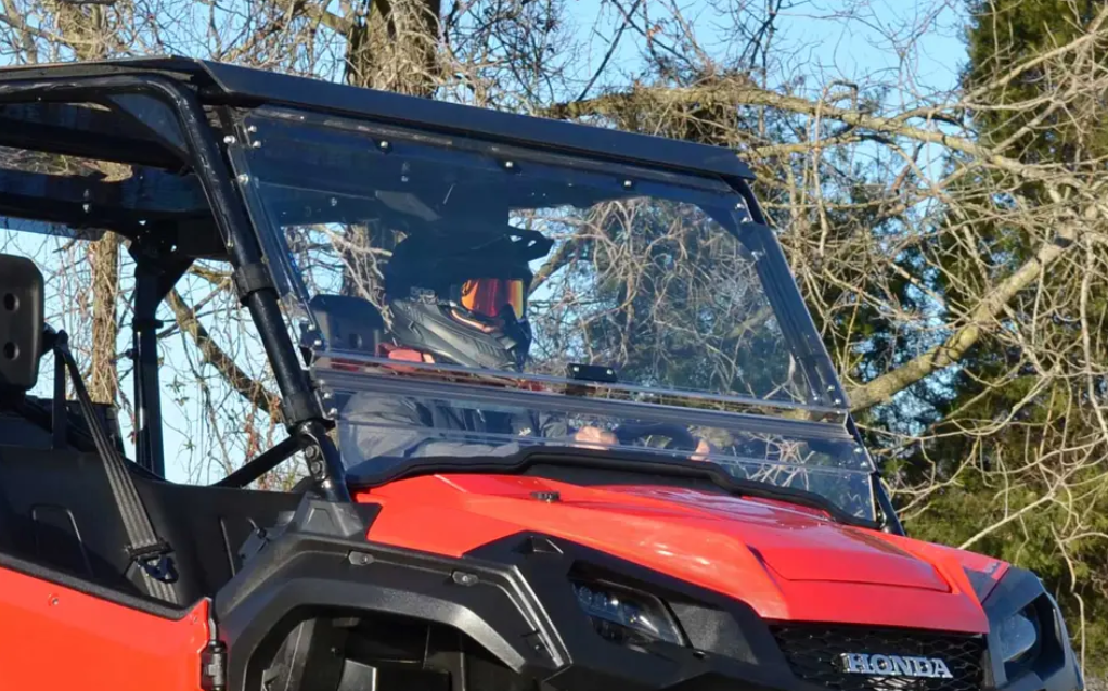 Honda Pioneer 1000 Scratch-Resistant Flip Windshield