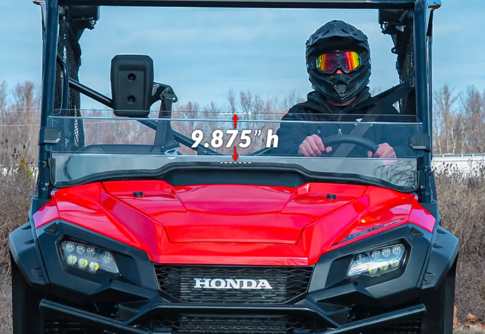 Honda Pioneer 1000 Scratch Resistant Half Windshield