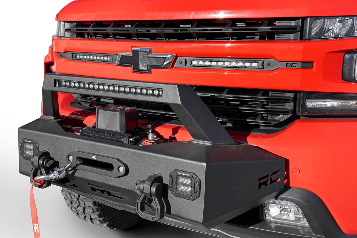 Rough Country EXO Winch Mount Kit | Chevy Silverado 1500 2WD/4WD (2019-2023)