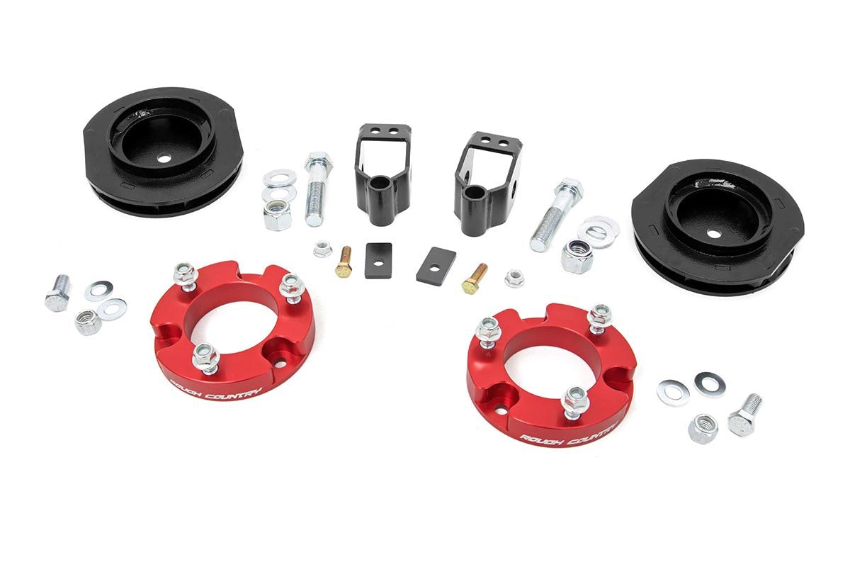 2 Inch Lift Kit | X-REAS | Red Spacers | Toyota 4Runner 4WD (10-23)