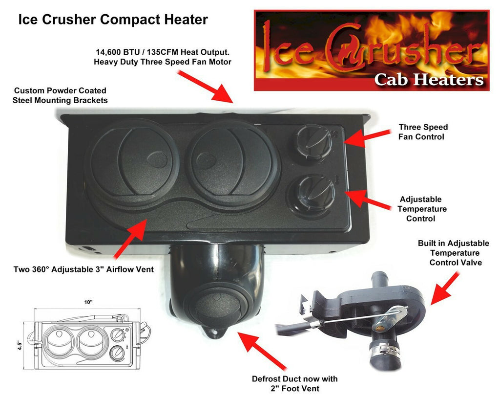 Kawasaki Teryx 750 (2008-2013) - Ice Crusher Cab Heater