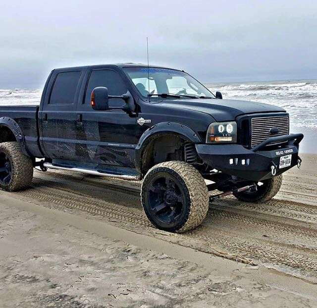 2005-2007 Ford F-250 Stealth Front Winch Bumper Pre-Runner Guard - Texture Black Warn 16.5Ti