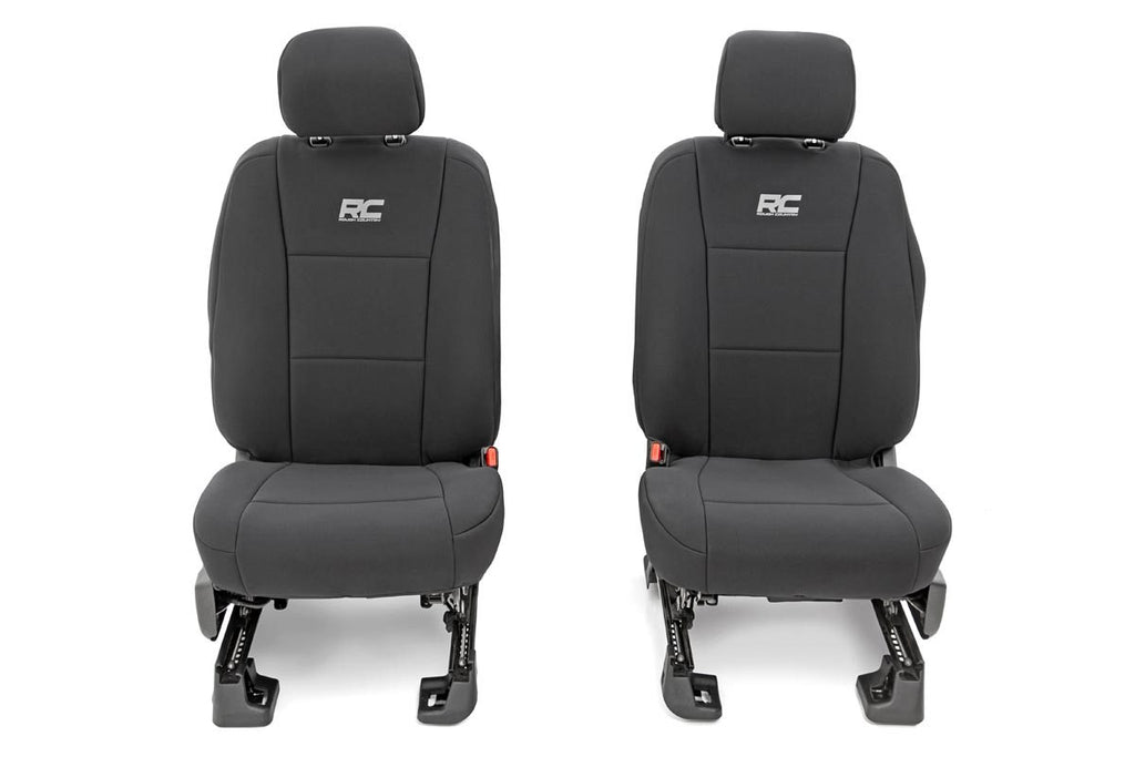 Rough Country Seat Covers | FR Bucket and RR Bench | Ford F-150 (15-23)/Super Duty (17-23)