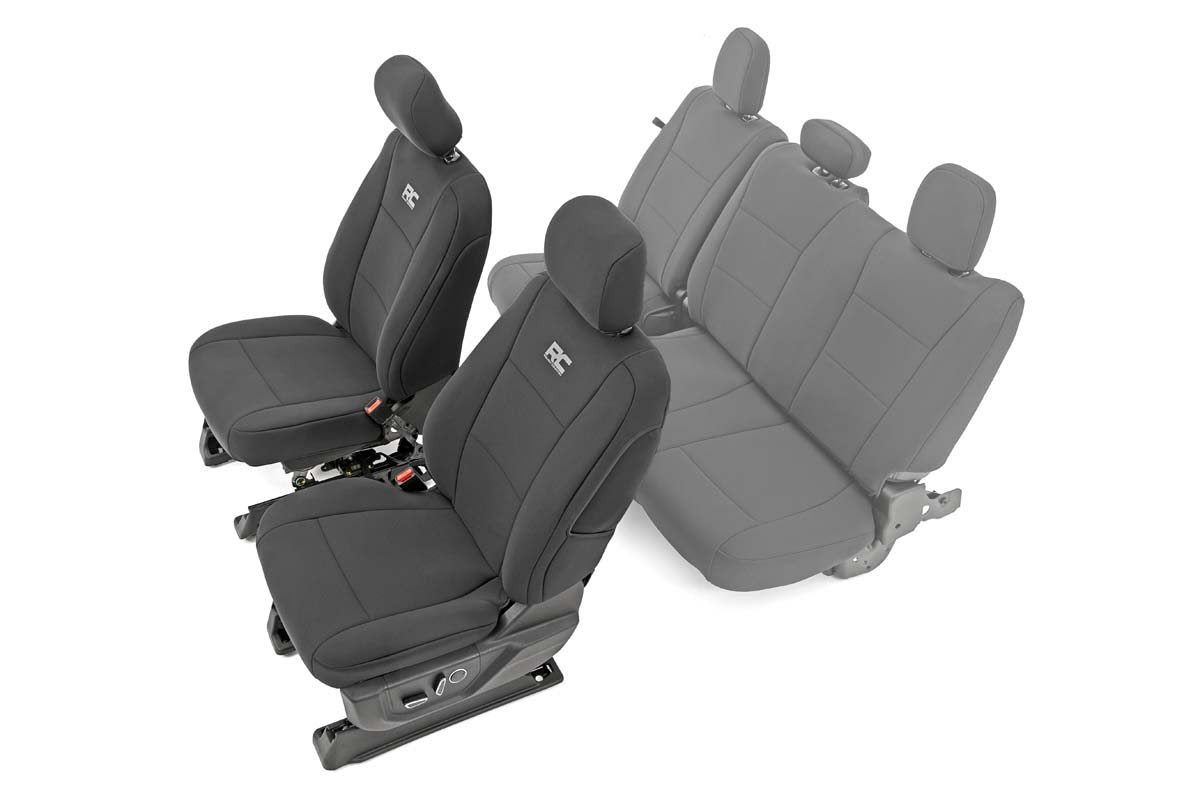 Rough Country Seat Covers | Front Bucket Seats | Ford F-150 (15-23)/Super Duty (17-23)