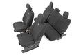 Rough Country Seat Covers | FR Bucket and RR Bench | Ford F-150 (15-23)/Super Duty (17-23)