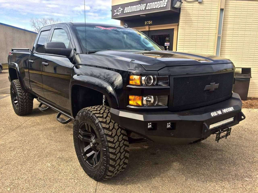2014-2015 Chevy 1500 Stealth Front Non-Winch Bumper - Texture Black