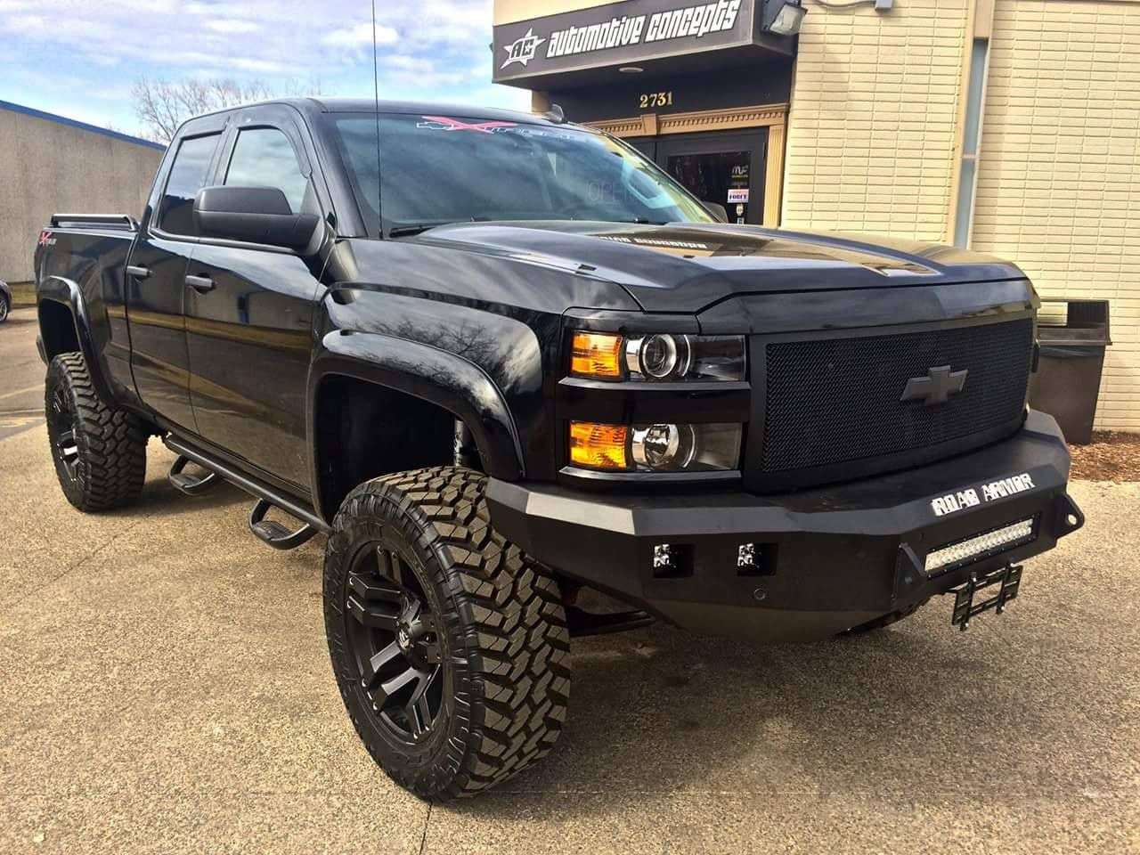 2014-2015 Chevy 1500 Stealth Front Non-Winch Bumper - Texture Black