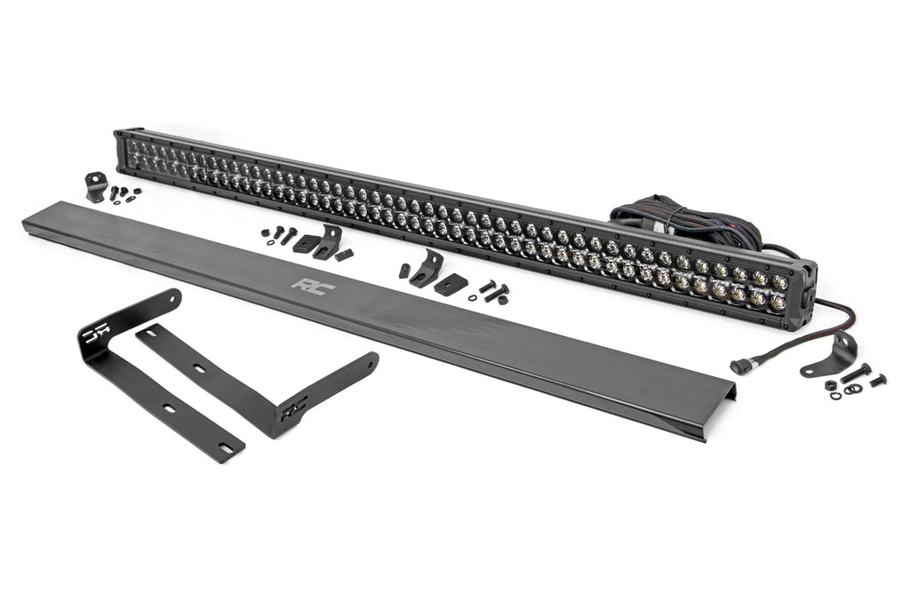 Rough Country 50" Dual Row LED Light Kit | Black Series White DRL | Front-Facing | Kubota RTV-X900 / RTV-X1100 (2014-2020)