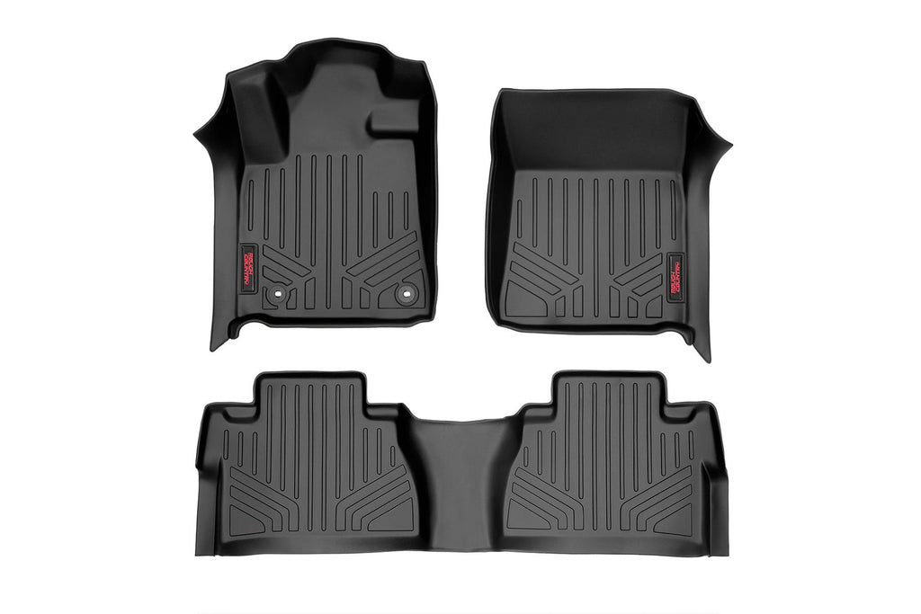 Rough Country Floor Mats | FR & RR | Double Cab | Toyota Tundra 2WD/4WD (14-21)