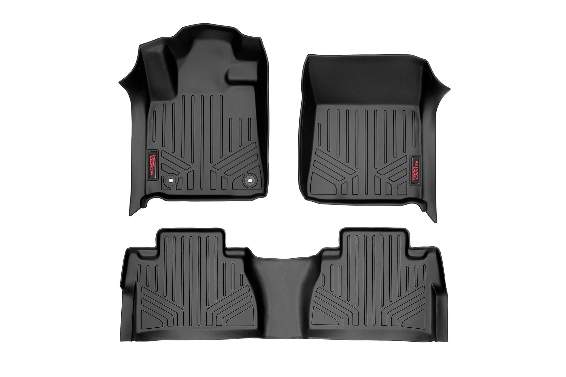 Rough Country Floor Mats | FR & RR | Double Cab | Toyota Tundra 2WD/4WD (14-21)