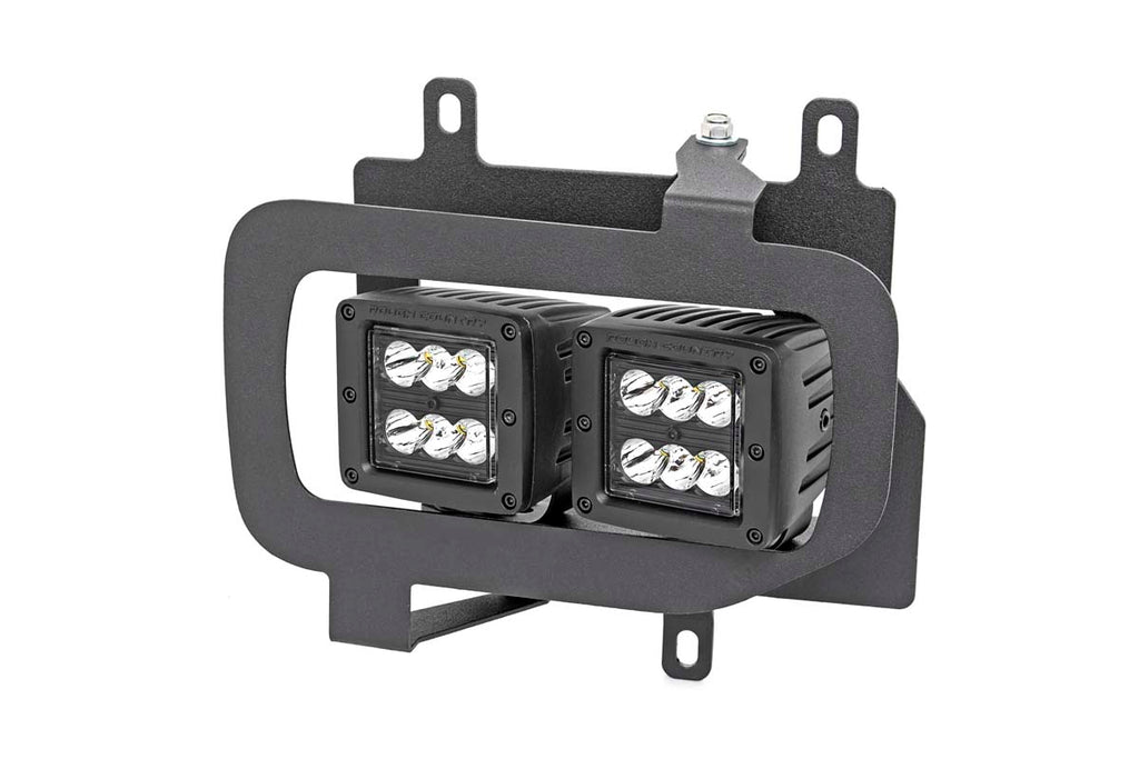 Rough Country LED Light | Fog Mount | Dual 2" Black Pairs | Spot/Flood | Ford F-150 (15-17)