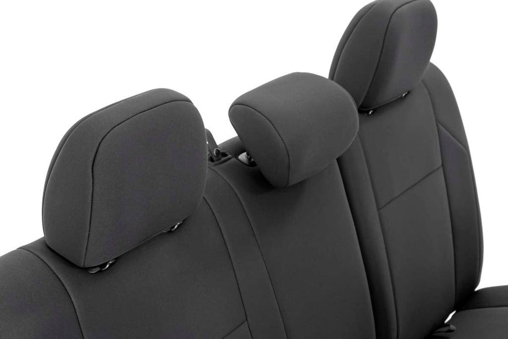 Rough Country Seat Covers | FR & RR | Crew Cab | Toyota Tacoma 2WD/4WD (16-23)