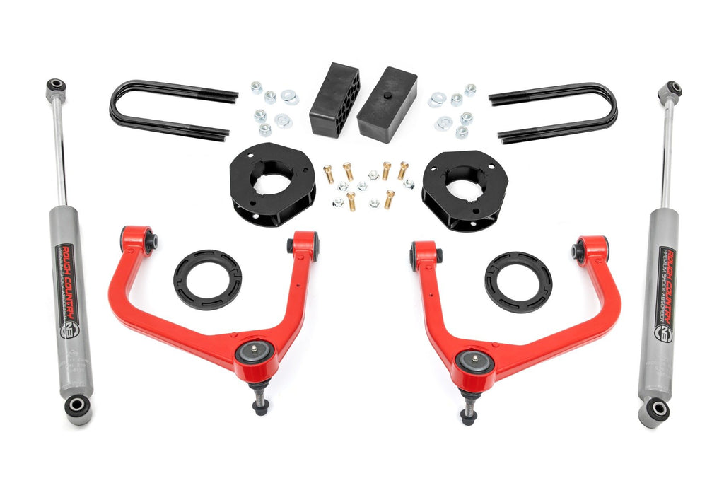 3.5 Inch Lift Kit | Mono Leaf Rear | GMC Sierra 1500 2WD/4WD (2019-2025 & Classic)