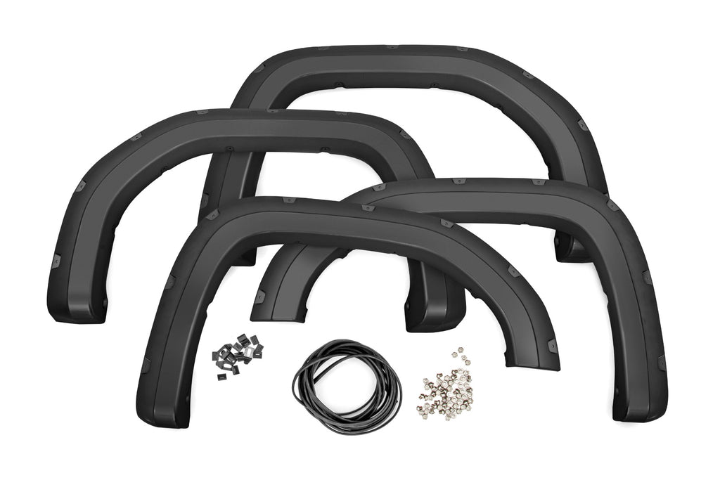Pocket Fender Flares | GAZ Summit White | GMC Sierra 1500 2WD/4WD (2019-2025 & Classic)