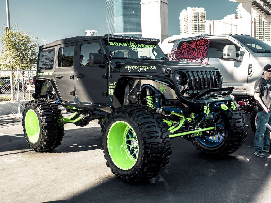 2018+ Jeep Jl Rubicon Stealth A-Pillar Jl Light Mounts 51.5 Inch + 1 Lower Mount - Texture Black