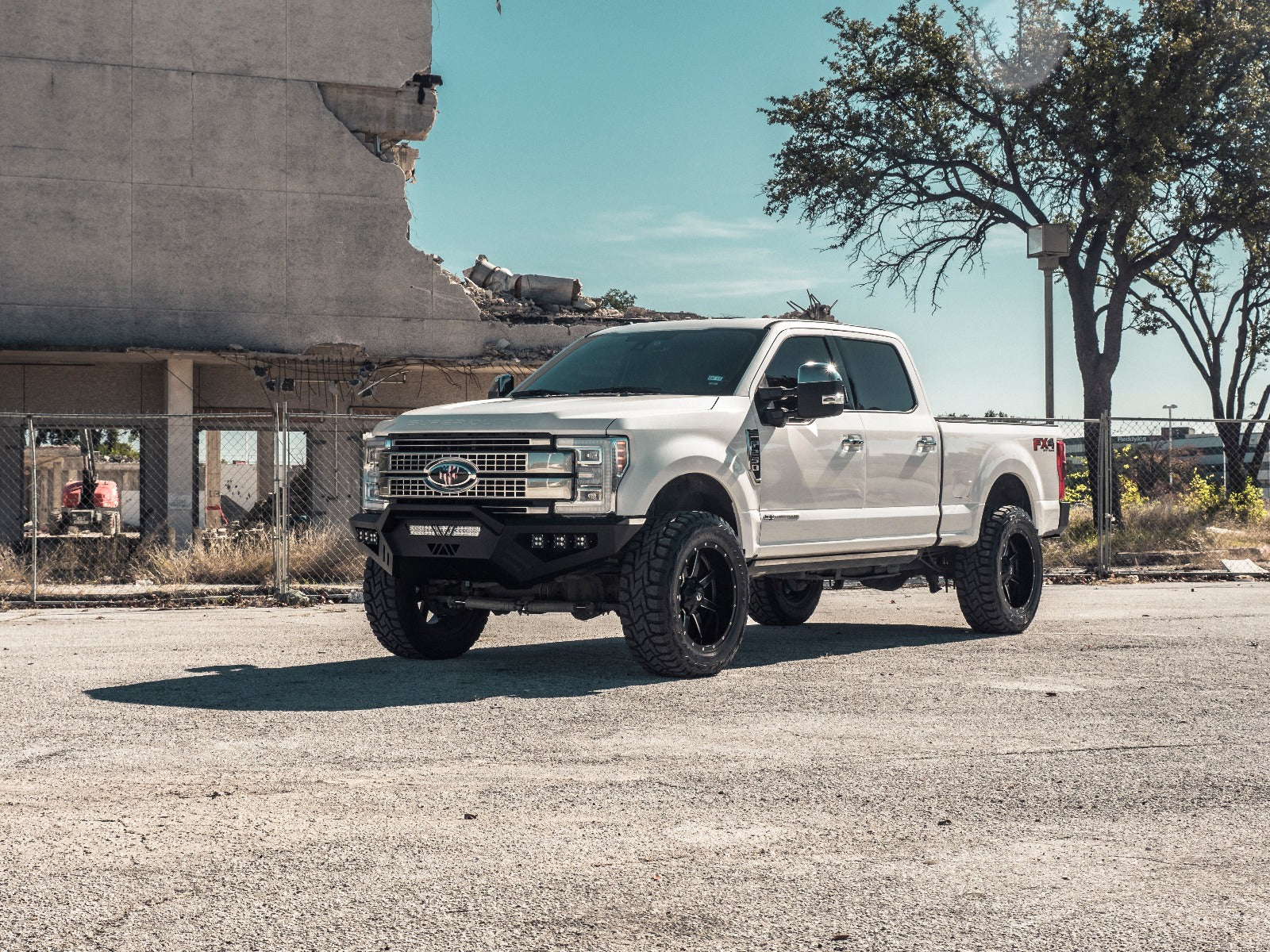 2017+ Ford F-250 Spartan Front Bumper Texture Black Road Armor