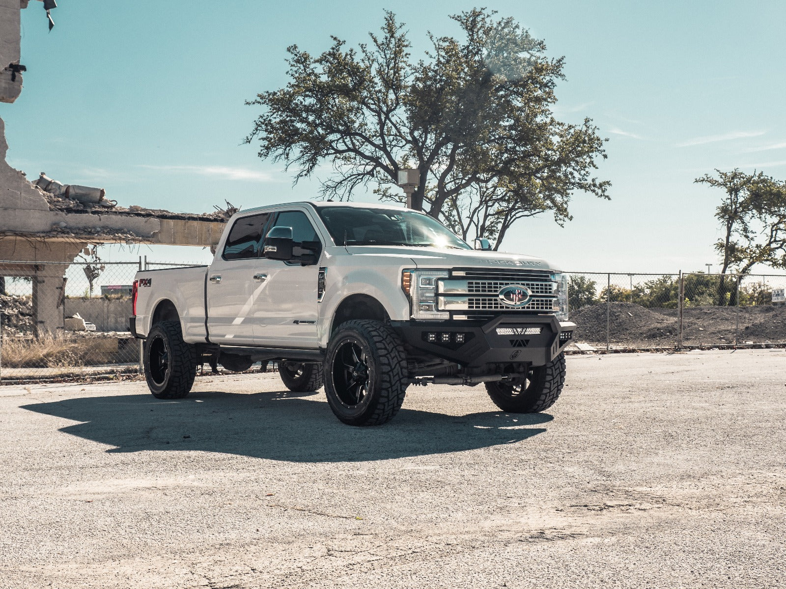 2017+ Ford F-250 Spartan Front Bumper Texture Black Road Armor