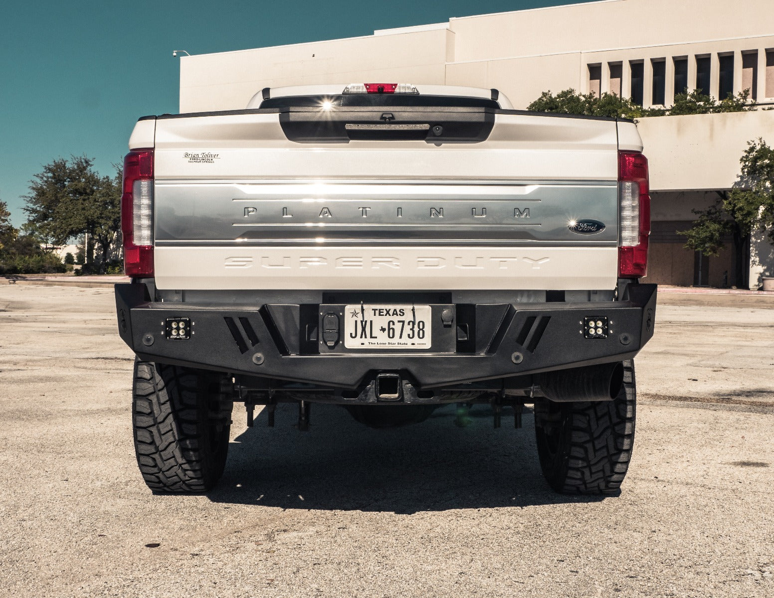 2017+ Ford F-250 Spartan Rear Bumper Texture Black Road Armor