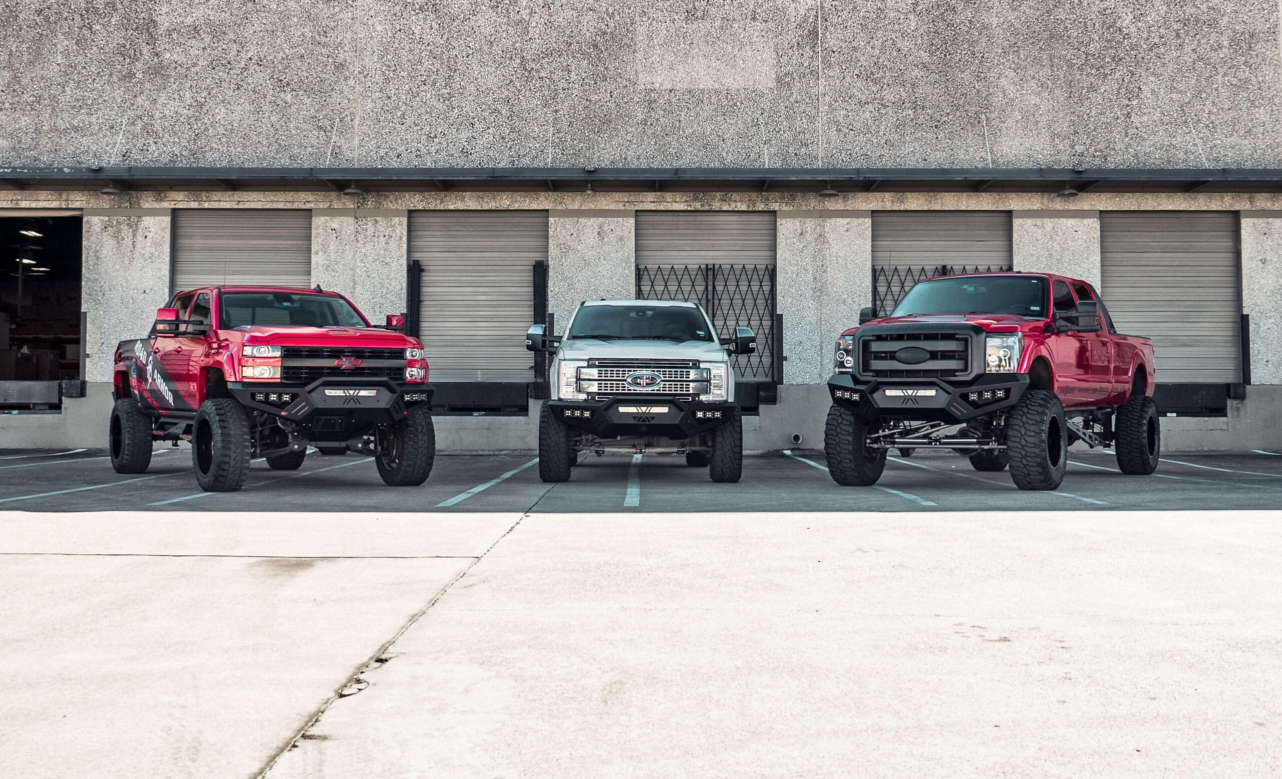2011-2016 Ford F-250 Spartan Front Bumper Bolt-On Accessory Sheet Metal Pre-Runner Guard Texture Black Road Armor
